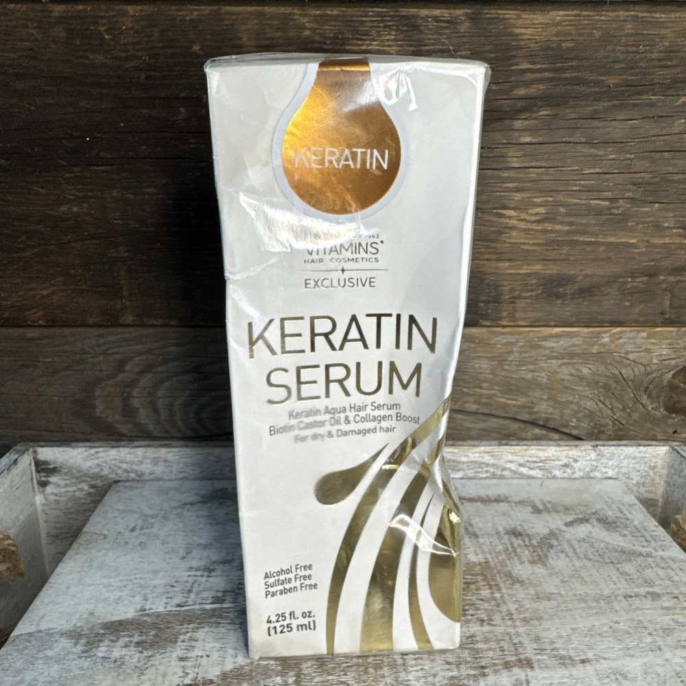 Vitamins Hair Cosmetics Keratin Protein‎ Serum 4.25 Fl Oz | MSRP = $35